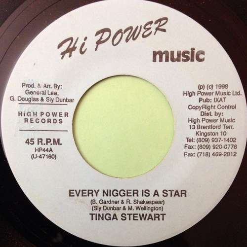 Cover Tinga Stewart - Every Nigger Is A Star (7) Schallplatten Ankauf