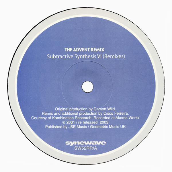 Cover Subtractive Synthesis VI (Remixes) Schallplatten Ankauf