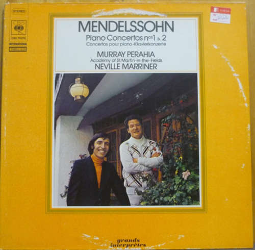 Cover Mendelssohn*, Murray Perahia, Academy Of St. Martin-in-the-Fields*, Neville Marriner* - Piano Concertos Nos 1 & 2 (LP, Album, Gat) Schallplatten Ankauf