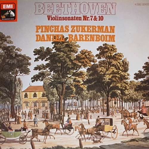 Cover Ludwig van Beethoven, Pinchas Zukerman, Daniel Barenboim - Violinsonaten Nr.7 & 10 (LP, Album) Schallplatten Ankauf
