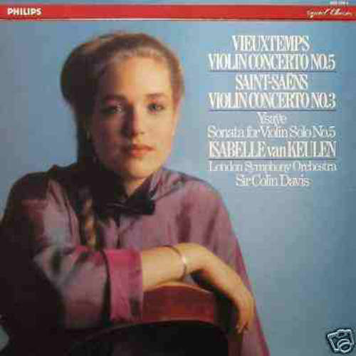 Cover Isabelle van Keulen - Saint Saens, Vieuxtemps (LP, Dig) Schallplatten Ankauf