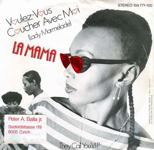Cover La Mama - Voulez-Vous Coucher Avec Moi (Lady Marmelade) (7, Single) Schallplatten Ankauf