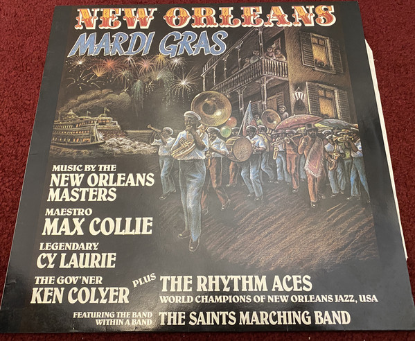 Cover Max Collie Rhythm Aces With Cy Laurie And Ken Colyer Featuring The Saints Marching Band - New Orleans Mardi Gras (LP) Schallplatten Ankauf
