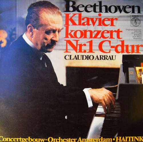 Cover Beethoven*, Claudio Arrau, Bernard Haitink, Concertgebouw-Orchester Amsterdam* - Klavierkonzert Nr. 1 C-dur (LP) Schallplatten Ankauf
