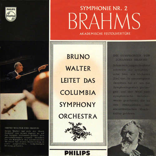 Cover Brahms*, Bruno Walter, Columbia Symphony Orchestra - Symphonie Nr. 2 (LP) Schallplatten Ankauf