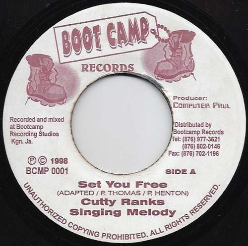 Cover Cutty Ranks, Singing Melody - Set You Free (7) Schallplatten Ankauf