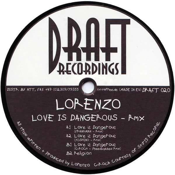 Cover Lorenzo - Love Is Dangerous - Rmx (12) Schallplatten Ankauf