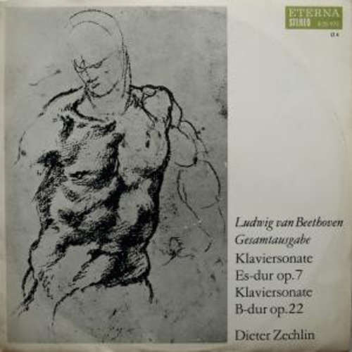 Cover Ludwig van Beethoven, Dieter Zechlin - Klaviersonate Es-dur Op.7 / Klaviersonate B-dur Op.22 (LP, RP) Schallplatten Ankauf