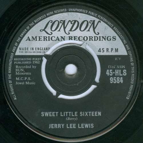Cover Jerry Lee Lewis - Sweet Little Sixteen (7, Single) Schallplatten Ankauf