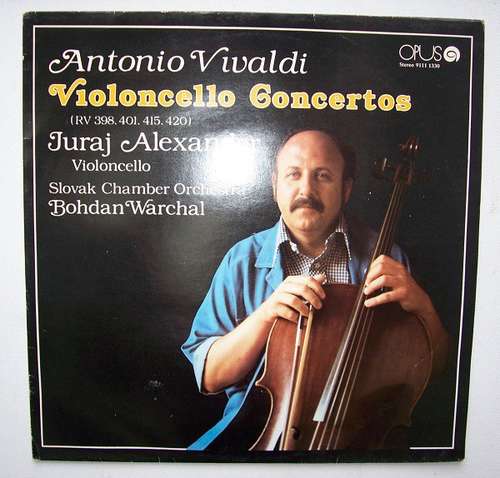 Cover Antonio Vivaldi, Juraj Alexander, Bohdan Warchal, Slovak Chamber Orchestra - Violoncello Concertos (LP) Schallplatten Ankauf