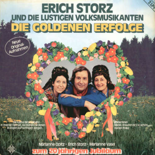 Cover Erich Storz Und Die Lustigen Volksmusikanten - Die Goldenen Erfolge (2xLP, Comp) Schallplatten Ankauf