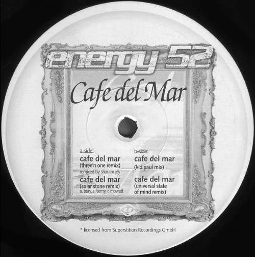 Cover Energy 52 - Café Del Mar (12, Promo) Schallplatten Ankauf