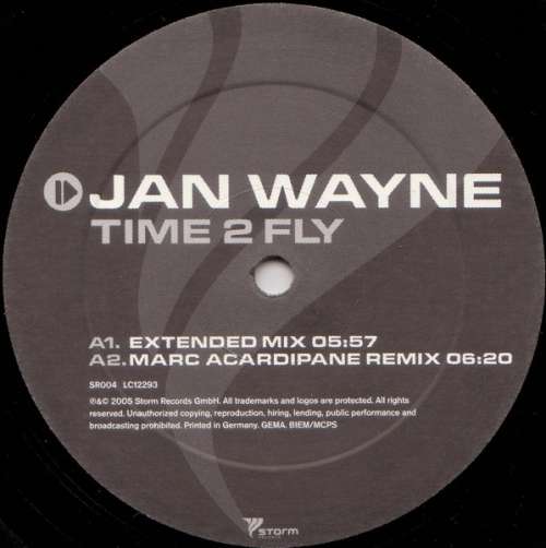 Cover Jan Wayne - Time 2 Fly (12) Schallplatten Ankauf