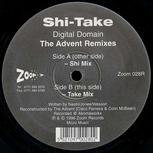 Cover Shi-Take - Digital Domain (The Advent Remixes) (12) Schallplatten Ankauf