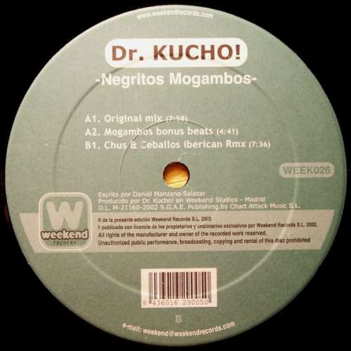 Cover Dr. Kucho! - Negritos Mogambos (12) Schallplatten Ankauf