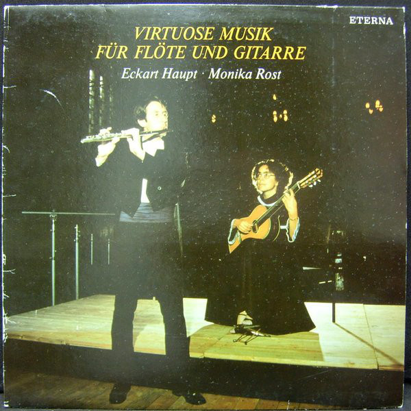 Cover Eckart Haupt ∙ Monika Rost - Virtuose Musik Für Flöte Und Gitarre (LP) Schallplatten Ankauf