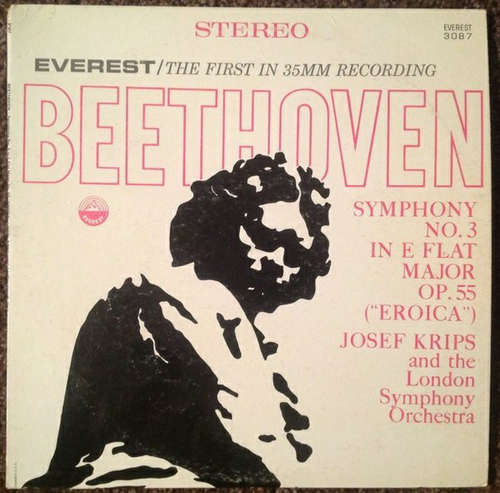 Cover Beethoven*, Josef Krips, The London Symphony Orchestra - Symphony No.3 In E Flat Major Op.55 (Eroica) (LP) Schallplatten Ankauf