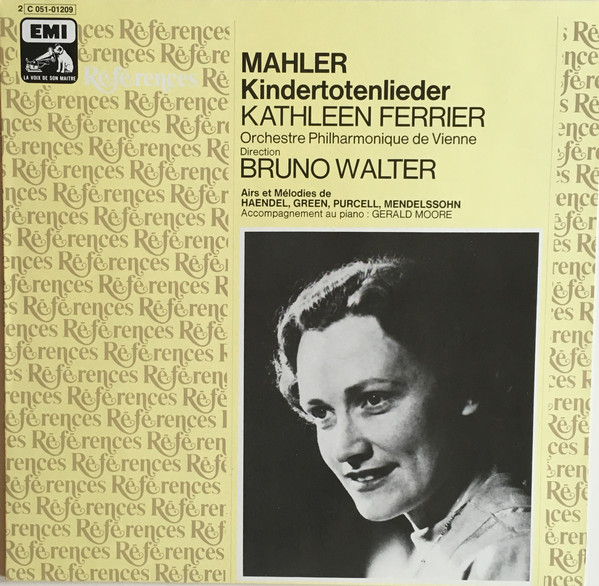 Cover Gustav Mahler, Kathleen Ferrier / Orchestre Philharmonique De Vienne* , Direction Bruno Walter - Kindertotenlieder  (LP, Comp, Mono, RE) Schallplatten Ankauf