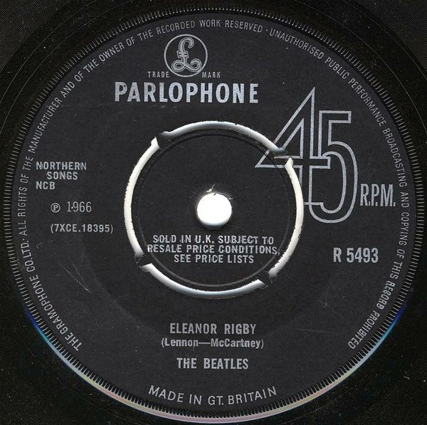 Cover The Beatles - Eleanor Rigby / Yellow Submarine (7, Single, Pus) Schallplatten Ankauf