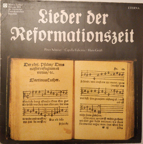 Bild Peter Schreier · Capella Fidicinia · Hans Grüß - Lieder Der Reformationszeit (LP) Schallplatten Ankauf