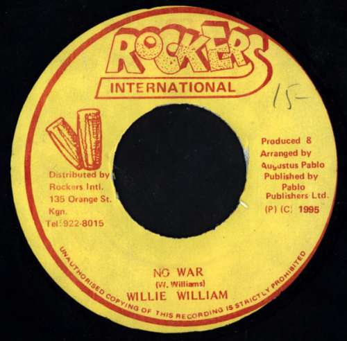 Cover Willie William* - No War (7) Schallplatten Ankauf