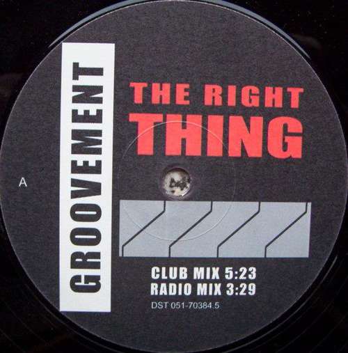Cover Groovement (2) - The Right Thing (12) Schallplatten Ankauf
