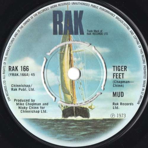 Cover Mud - Tiger Feet (7, Single, Kno) Schallplatten Ankauf