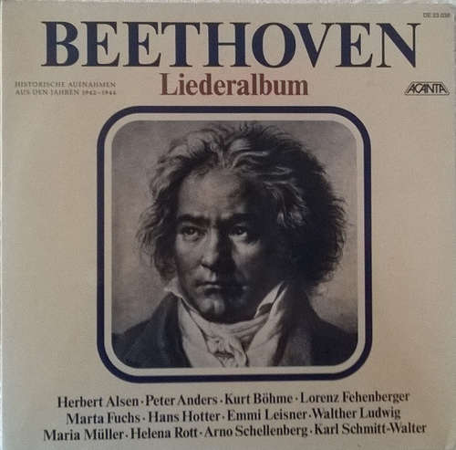 Cover Beethoven* - Liederalbum (2xLP, Mono) Schallplatten Ankauf
