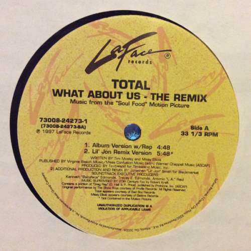 Cover Total - What About Us (The Remix) (12) Schallplatten Ankauf