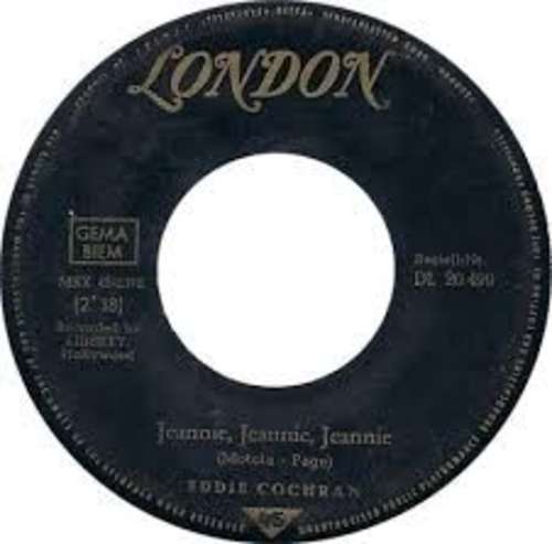 Cover Eddie Cochran - Jeanie Jeanie Jeanie  (7, Single) Schallplatten Ankauf
