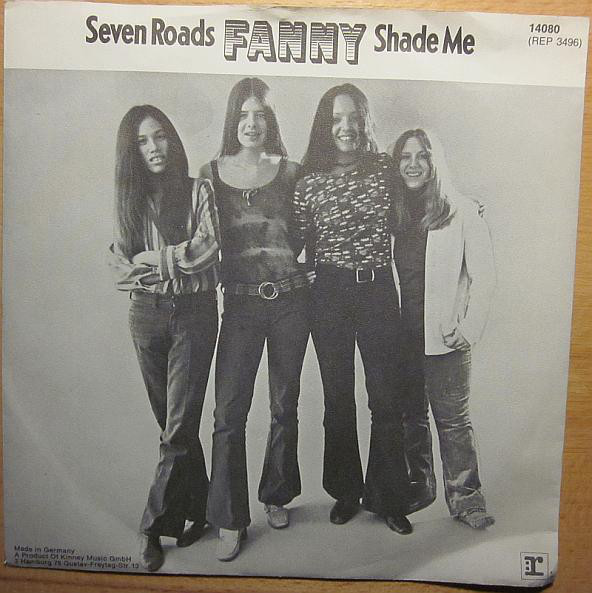 Cover Fanny (2) - Seven Roads / Shade Me (7, Single, Promo) Schallplatten Ankauf