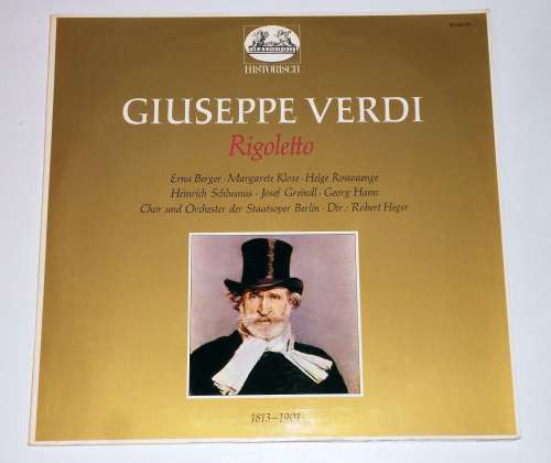 Cover Giuseppe Verdi, Robert Heger - Rigoletto; Oper In 3 Akten Von Francesco Maria Piave (2xLP, Mono) Schallplatten Ankauf
