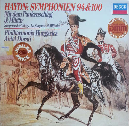 Cover Antal Dorati, Philharmonia Hungarica, Haydn* - Symphonien 94 & 100 (Mit Dem Paukenschlag & Militär) (LP, RE) Schallplatten Ankauf