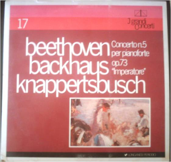 Cover Beethoven*, Backhaus*, Knappertsbusch* - Concerto Nº 5 Per Pianoforte Op. 73 Imperatore (LP, Mono) Schallplatten Ankauf