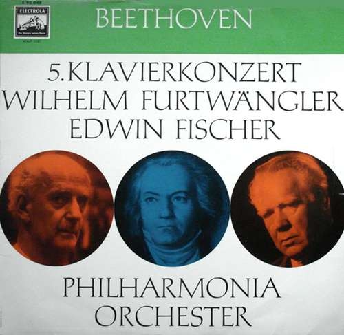 Cover Beethoven* / Wilhelm Furtwängler ‧ Edwin Fischer ‧ Philharmonia Orchester* - 5. Klavierkonzert (LP, Mono, RP) Schallplatten Ankauf