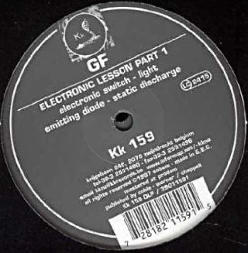 Cover GF - Electronic Lesson Part 1 (2xLP, Album) Schallplatten Ankauf