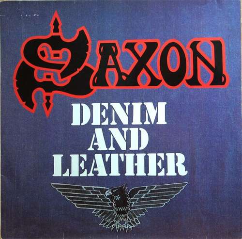 Cover Saxon - Denim And Leather (LP, Album) Schallplatten Ankauf