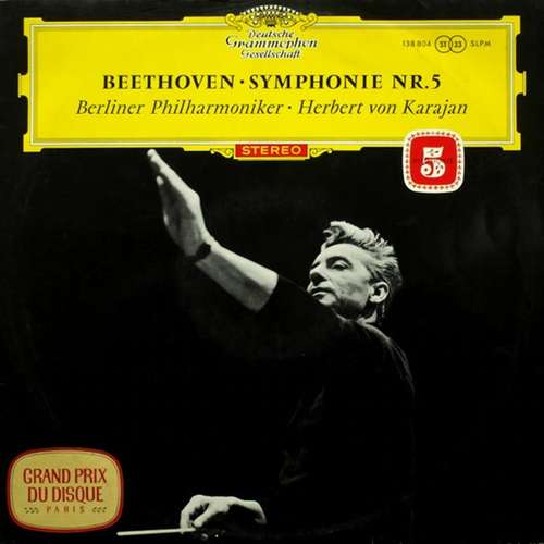 Cover Beethoven* - Berliner Philharmoniker ‧ Herbert von Karajan - Symphonie Nr.5 (LP, RP) Schallplatten Ankauf