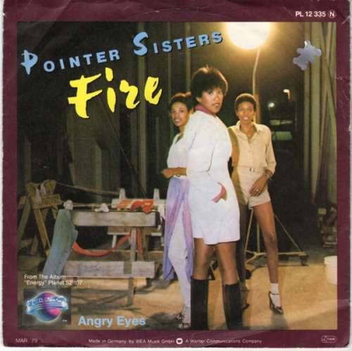 Cover Pointer Sisters - Fire (7, Single, RE) Schallplatten Ankauf