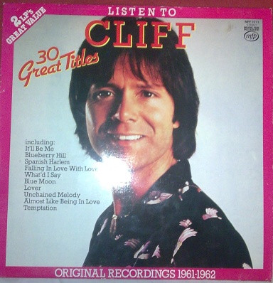 Cover Cliff Richard - Listen To Cliff (2xLP, Comp, Gat) Schallplatten Ankauf