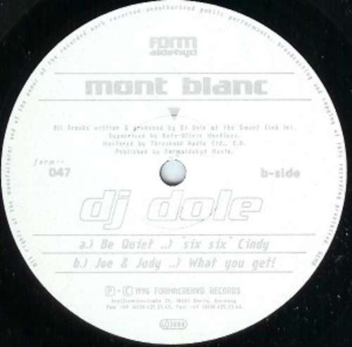 Cover Mont Blanc Schallplatten Ankauf