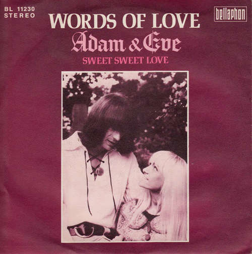 Cover Adam & Eve (6) - Words Of Love (7, Single) Schallplatten Ankauf