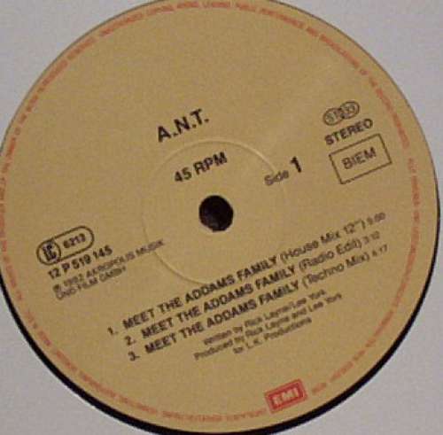 Cover A.N.T. (3) - Meet The Addams Family (12) Schallplatten Ankauf