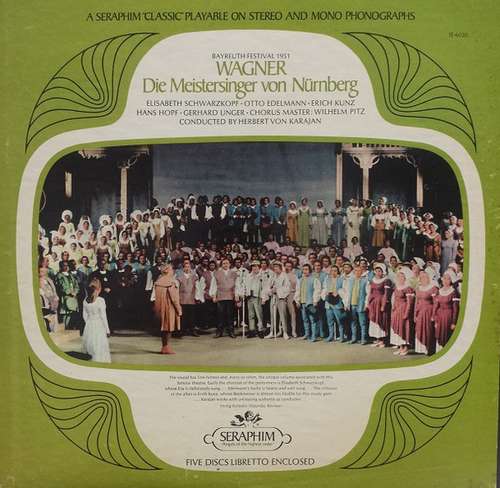 Cover Herbert Von Karajan, Richard Wagner - Die Meistersinger Von Nürnberg (Complete Opera In Three Acts) (5xLP, Album, RE + Box) Schallplatten Ankauf