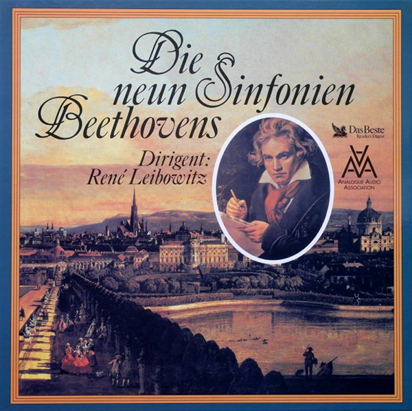 Cover Beethoven* ‧ Dirigent: René Leibowitz - Die Neun Sinfonien (7xLP, RE + Box) Schallplatten Ankauf
