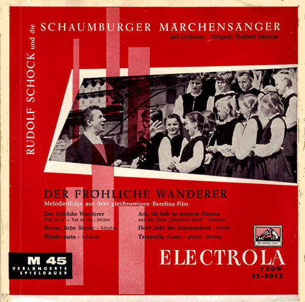Cover Rudolf Schock - Der Fröhliche Wanderer (7, EP) Schallplatten Ankauf