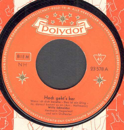 Cover Willy Schneider - Hoch Geht's Her (7, Mono) Schallplatten Ankauf
