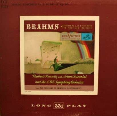 Cover Vladimir Horowitz, Arturo Toscanini, NBC Symphony Orchestra - Brahms Concerto No. 2, In B-Flat, Op. 83 (LP, Mono, RE) Schallplatten Ankauf
