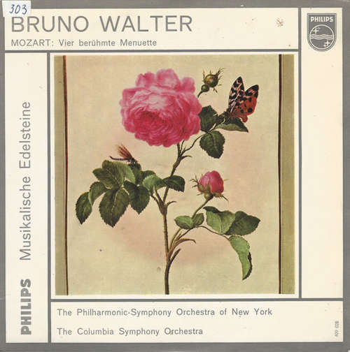 Cover Mozart*, Bruno Walter, The Columbia Symphony Orchestra*, Philharmonic-Symphony Orchestra Of New York* - Vier Berühmte Menuette (7, Mono) Schallplatten Ankauf