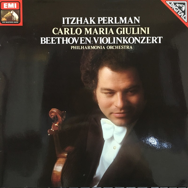Cover Itzhak Perlman, Philharmonia Orchestra - Beethoven : Violinkonzert (LP) Schallplatten Ankauf